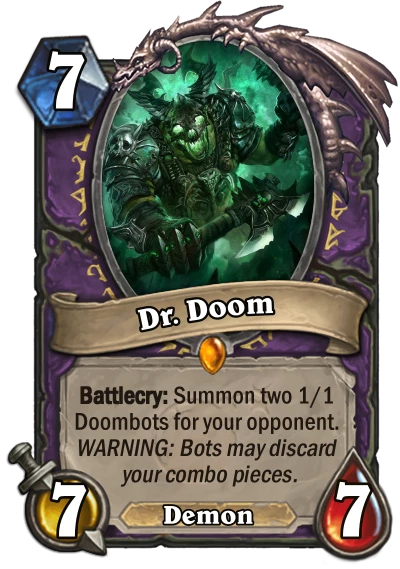 Dr. Doom Custom Hearthstone Card