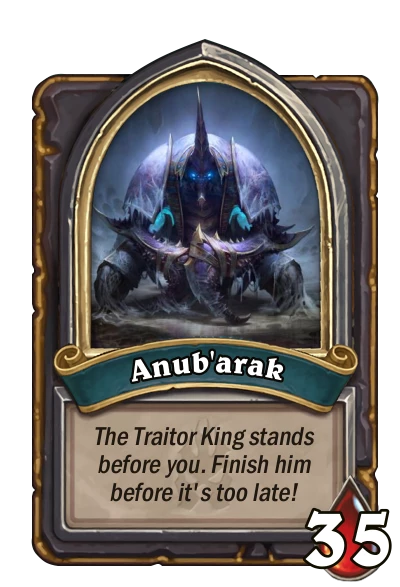 Anub arak Custom Hearthstone Card