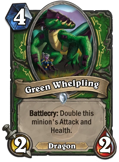 Green Whelpling Custom Hearthstone Card