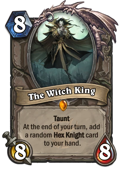 The Witch King Custom Hearthstone Card