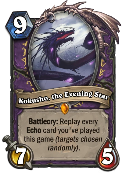 Kokusho the Evening Star Custom Hearthstone Card